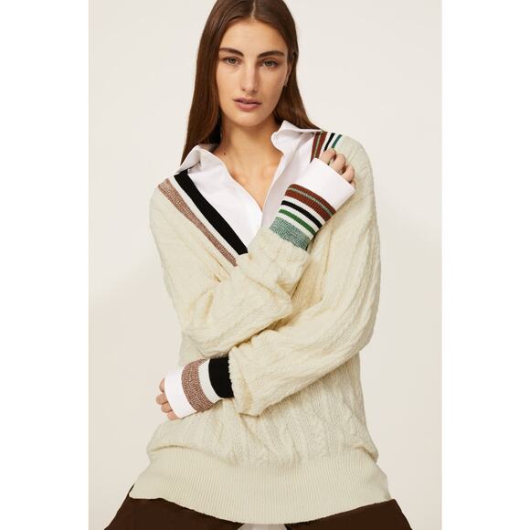 Veronica Beard Rory V-neck Sweater - Picture 1 of 6